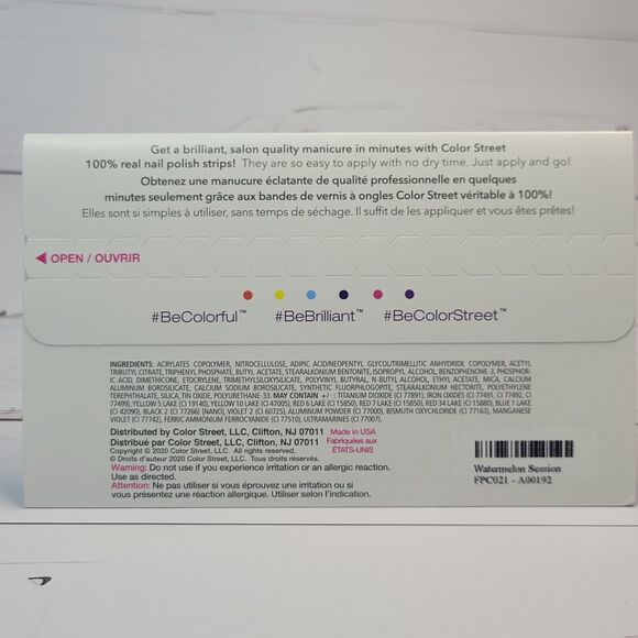 Color Street pedicure set Watermelon Session new in package - Picture 4 of 4